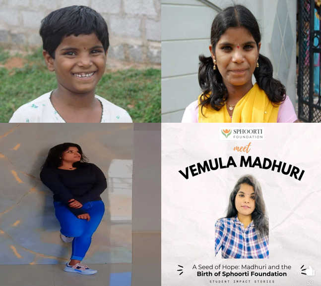 Nurtured by Love: Madhuri's Journey from Orphan to Inspiration with Sphoorti Foundation